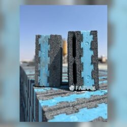 بلوك بركاني معزول بفلين أزرق مشرشر من مصنع فيصل الرازحي