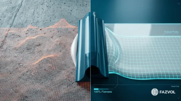 معجون فيصل يحول الأسطح الخشنة إلى ملساء تماماً.